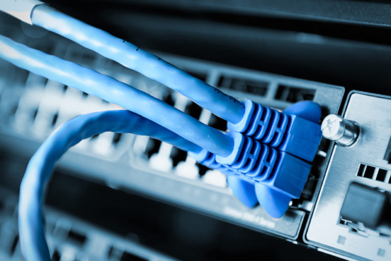 Network Switch with Cat6 cables