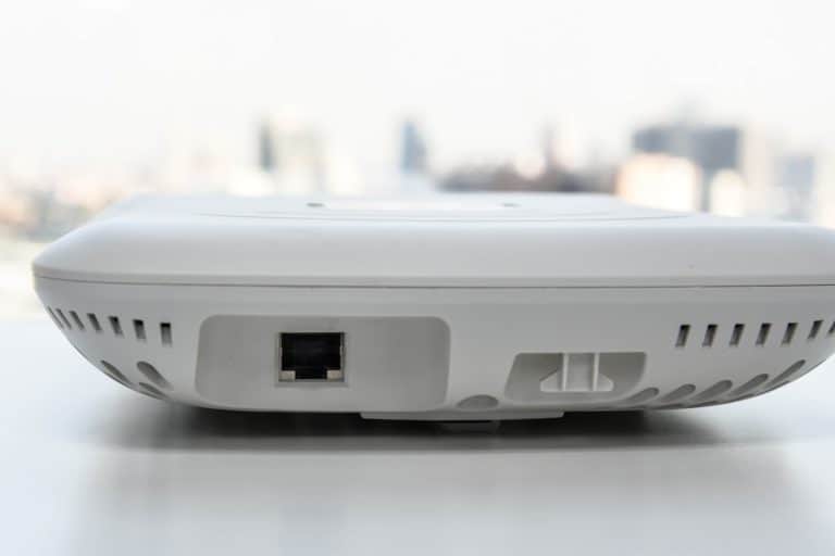White Wireless Access Point for WiFi